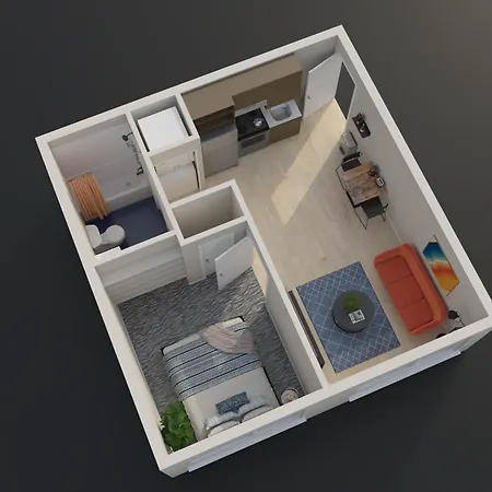 Retro Modern 1-Bedroom With 90 Walkscore